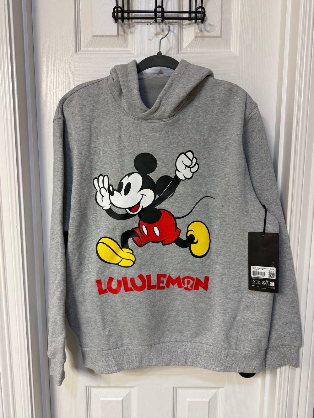 NWT Lululemon x Disney Steady State Hoodie with Mickey Graphic and Red Logo